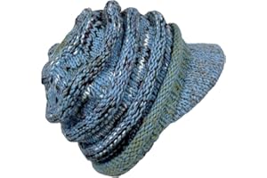 Agan Traders Women's 100% Wool Knit Winter Hat Cap Visor Beret or Mittens Gloves Ribbed Warm Insulated Cozy Fleece Lined