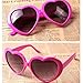 VANKER 1X Hot Pink Fashion Cute Women Lady Girl Oversized Heart-Shaped Plastic Frame Retro Sunglasses Eyeglasses Glasses