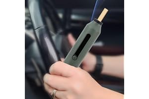 CHICIRIS Handheld Ashtray, Portable Car Cigarette Holder Ash Tray for Home Office Outdoor Smoking, 5.5in (Green)