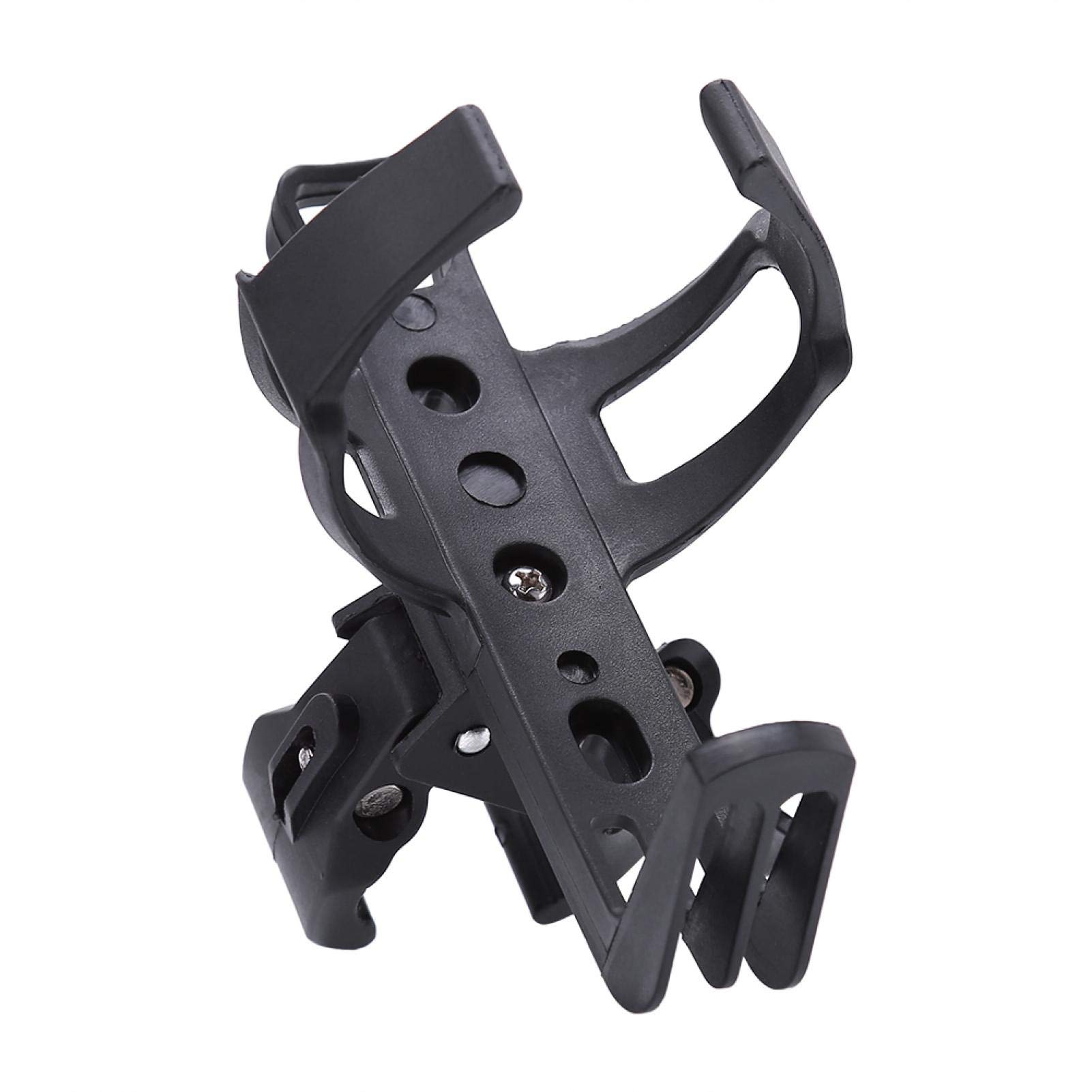 Bike Water Bottle Holder, Universal Water Bottle Cage No Screws, 360 Degree Rotating Bike Drink Water Bottle Cage Holder Brackets for Road & Mountain Bikes(Black)