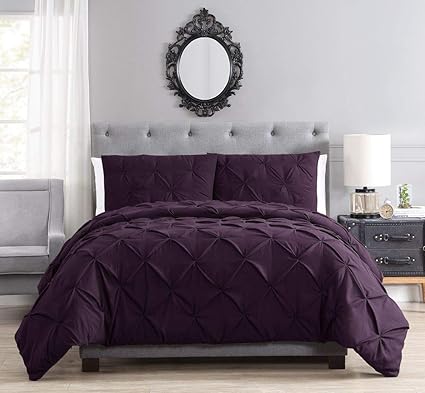 Amazon Com Kinglinen Brunel Plum Pinched Pleat Down Alternative