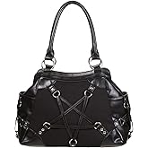 Lost Queen Stand Still Handbag Woven Pentagram Gothic Alternative Purse Bag