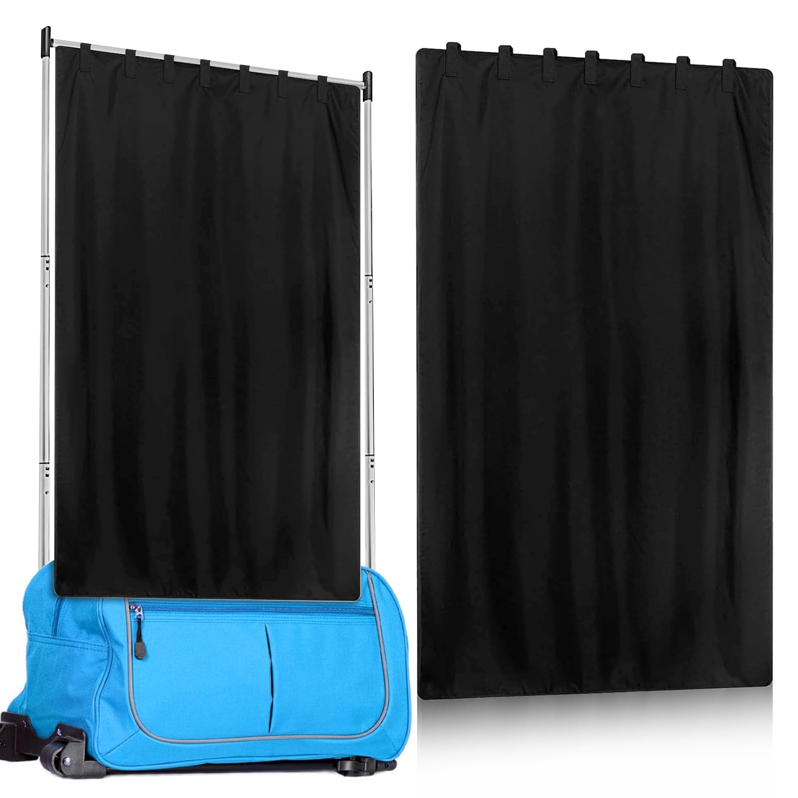 Photo 1 of ZEMBSOYA Privacy Curtain for Dance Bag Suitcase Portable Changing Room with Storage Bag, Privacy Changing Screen Without Rack for Dancer Backstage Dance Bag Accessories