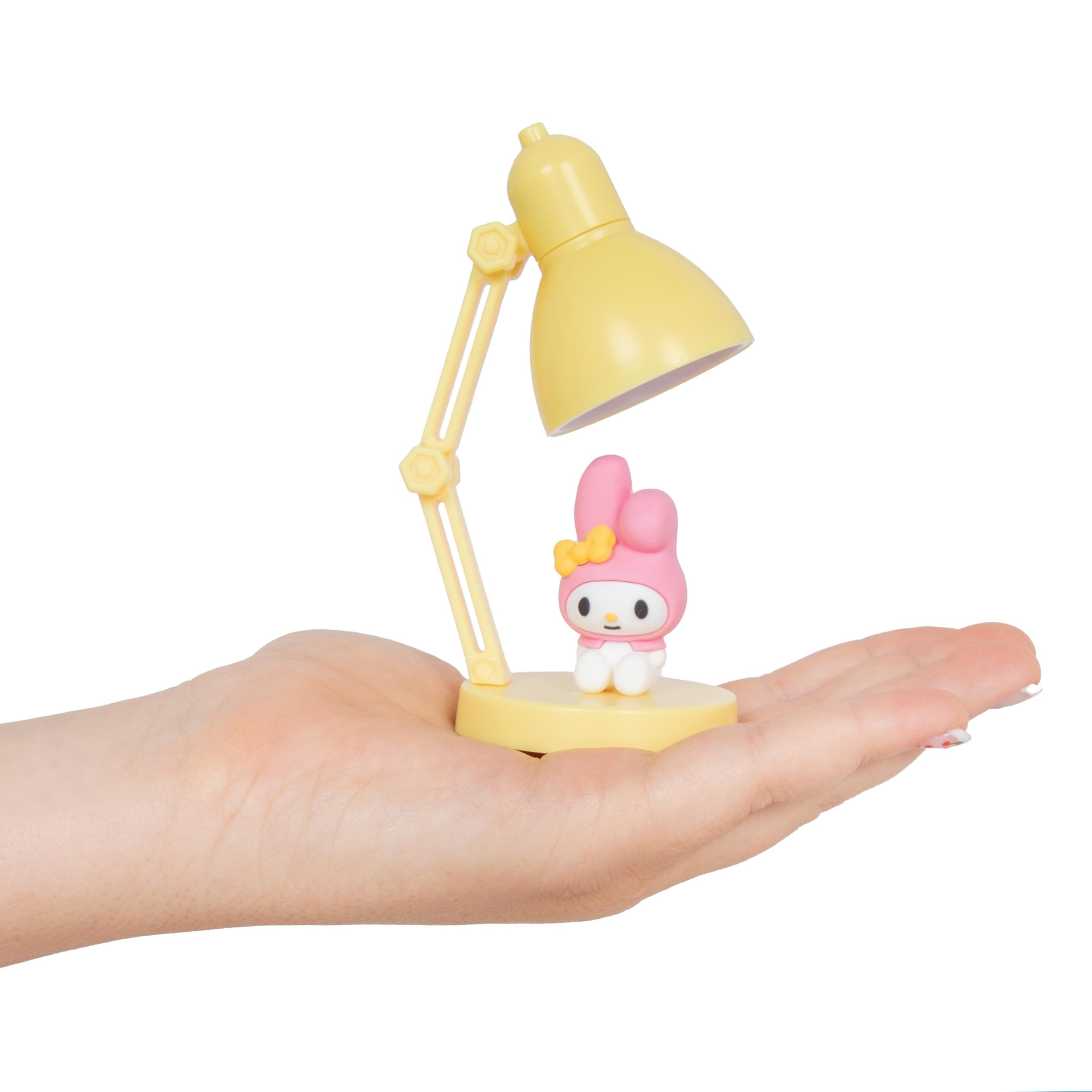 Blue Sky Studios Hello Kitty Mini Lamp with Toy Figure, Kawaii Desk Decor, Cute Collectible Gift - My Melody