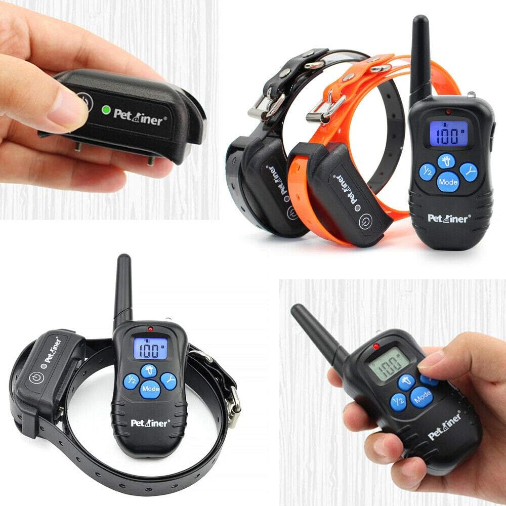 Reviews 1/2 Dog Training Collars Electric Shock Rechargeable Waterproof
