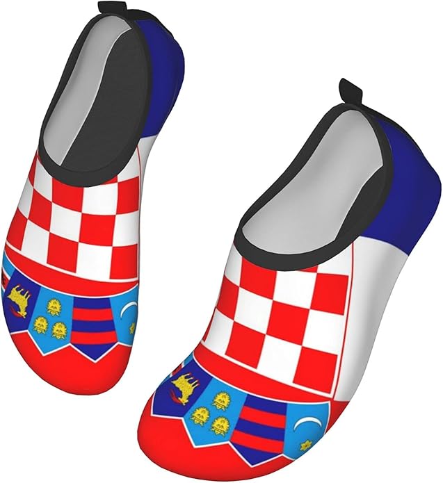NEPower Flag of Croatia Water Shoes for Mens Womens, Socks
