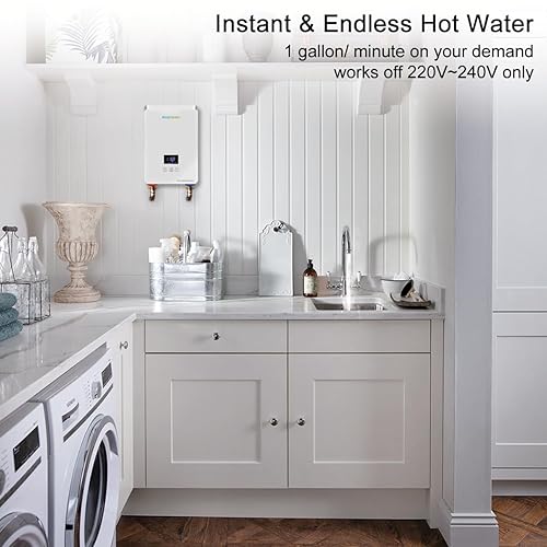 Tankless On Demand Water Heater Electric 240V, ECOTOUCH Hot Water  Heater For Sink, Electric Instant Hot