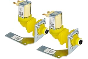AUGSMIAR 2 Pack 000009120, 000008483 Water Inlet Valve，000008487 Freezer Inlet Valve, 120V, 60Hz, 5W Compatible with IH9120 Manitowoc Ice Machine - Valve Only