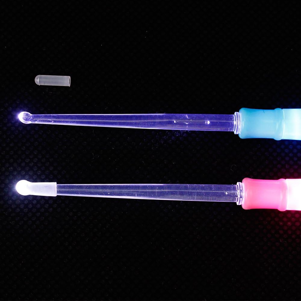 Airgoesin 2 Lighted Tonsil Stone Remove Tool, 8 Tips, Tonsillolith Pick + Case Oral Clean Longer Attachment: Health & Personal Care