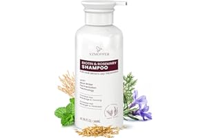 Yzmoffer Hair Growth Shampoo for Thinning Hair: Advanced Biotin and Rosemary Root Activator Shampoo with Rice Water for Women and Men Hair Loss - Herbal Essences Promotes Thicker Hair