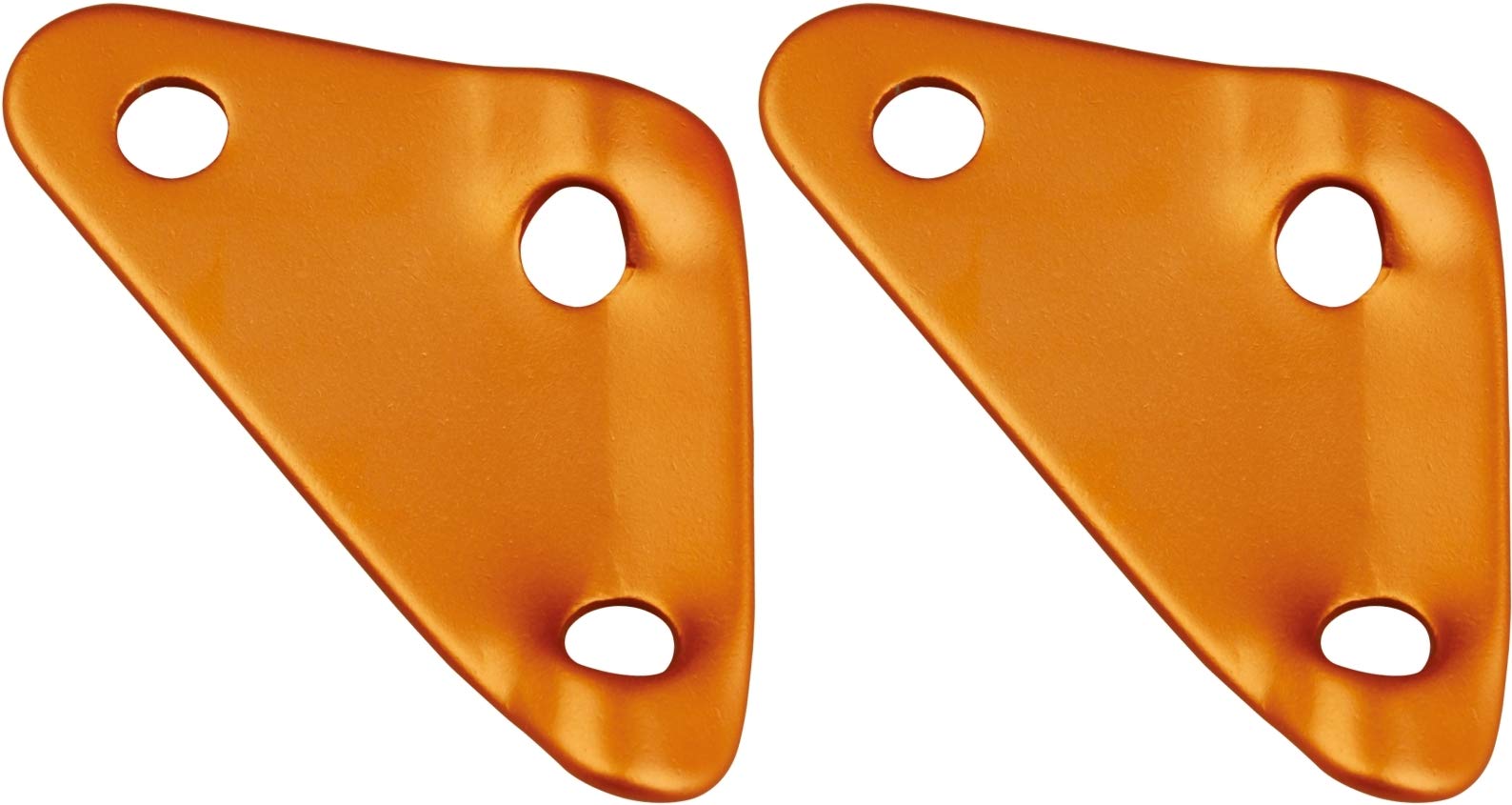 AceCamp Three-Hole Linen Spanner, Spanner, Tent Accessories Aluminium, Rope Cable Spanner, 10 Pieces, Orange, 9117, Doppelpack