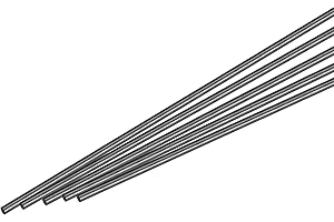 MECCANIXITY Carbon Fiber Rod, 5mm x 300mm for RC Plane DIY Tool Wing Tube Quadcopter Arm, Pack of 5