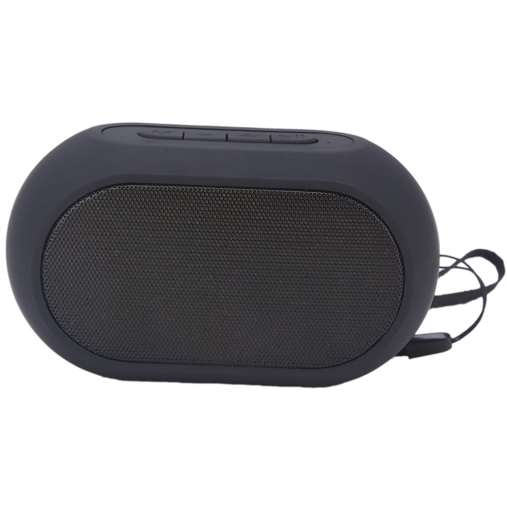 Alfway Mini LED Speaker, Portable Wireless Speakers 4.1 with Waterproof, FM Radio, 5W Bass Sound, Bluetooth speaker with Built in Speakerphone for Yoga,Party,Travel, Outdoor (Black)