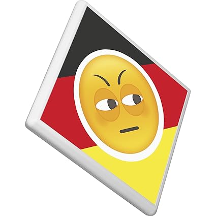 Aufkleber'Deutschland skeptisch' - 44,5x44,5cm - passend für z.B. Camping Kathrein BAS-66 BAS-65 Sat-Schüssel