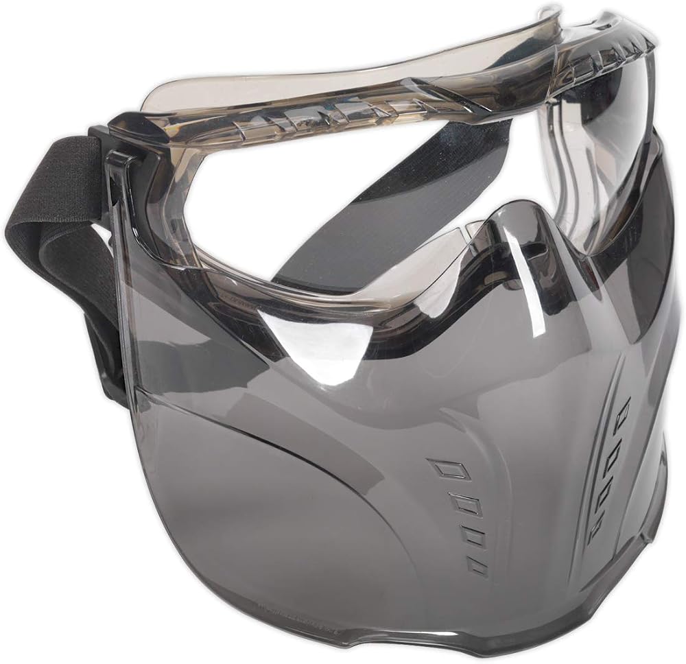 Sealey SSP76 Safety Goggles with Detachable Face Shield Polycarbonate
