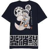 Japanese Design T-Shirts (Discharge Print Series/Salamander UN - Navy M) 100% Cotton/Streetwear Oversized Unisex Graphic Tee T Shirt Men Women