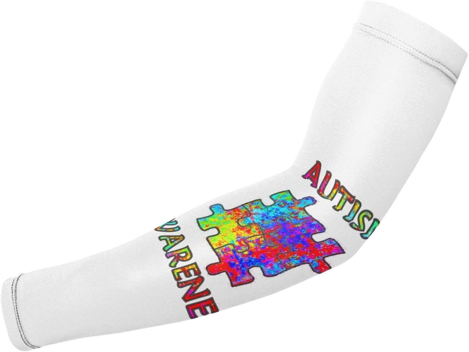 Autism Awareness Unisex Arm Sleeves UV Protection Arm Cover Compression