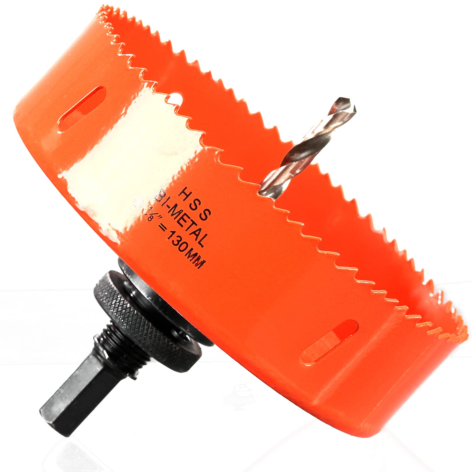 130mm Multi Hole Saw for Cutting Wood, Extra Solid HSS Bi-Metal Drill Bit Circle Cutter for Drywall, Plywood, Fiberboard and Pipe Vent — image 1