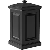 Mayne Berkshire Outdoor Storage Box, Deck Box for Patio, Black | Fade resistant, All season, Snap fit lid, Outdoor storage box,15-year warranty