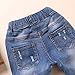 KIDSCOOL SPACE Baby Ripped Jean,Toddler Elastic Distressed Waist Denim Pants,12-18 Months