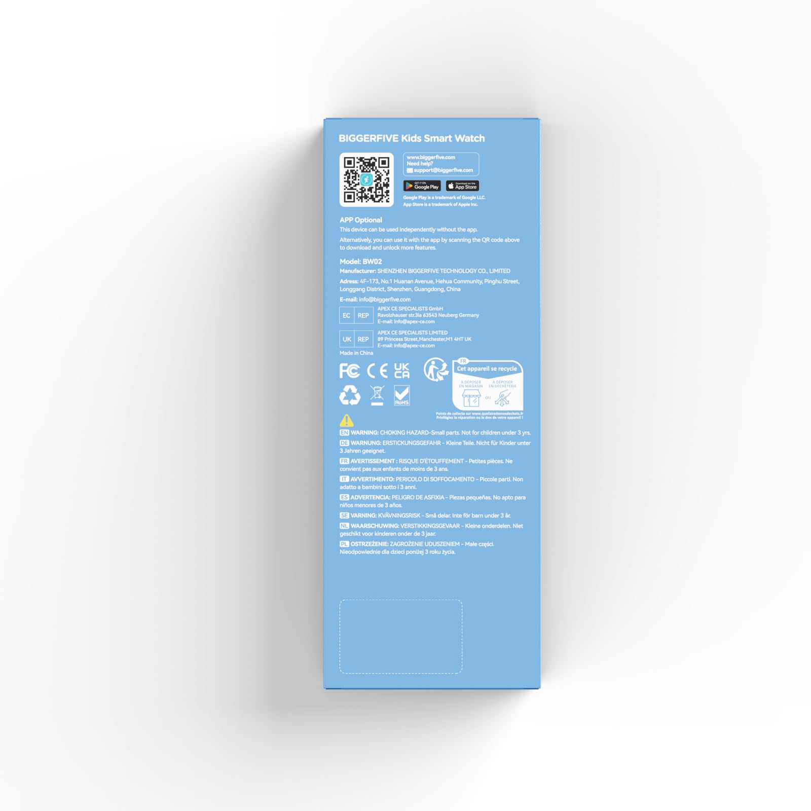 BIGGERFIVE Kids Smart Watch, 1.8