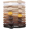 L. Erickson Narrow Grab & Go Ponytail Holders Set of 12 - Camelback