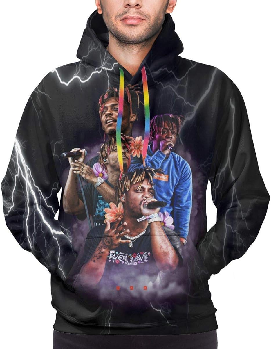 Hengtaichang JuiceWRLD Hip Hop Hoodie Men Sweatshirt Graphic Printed
