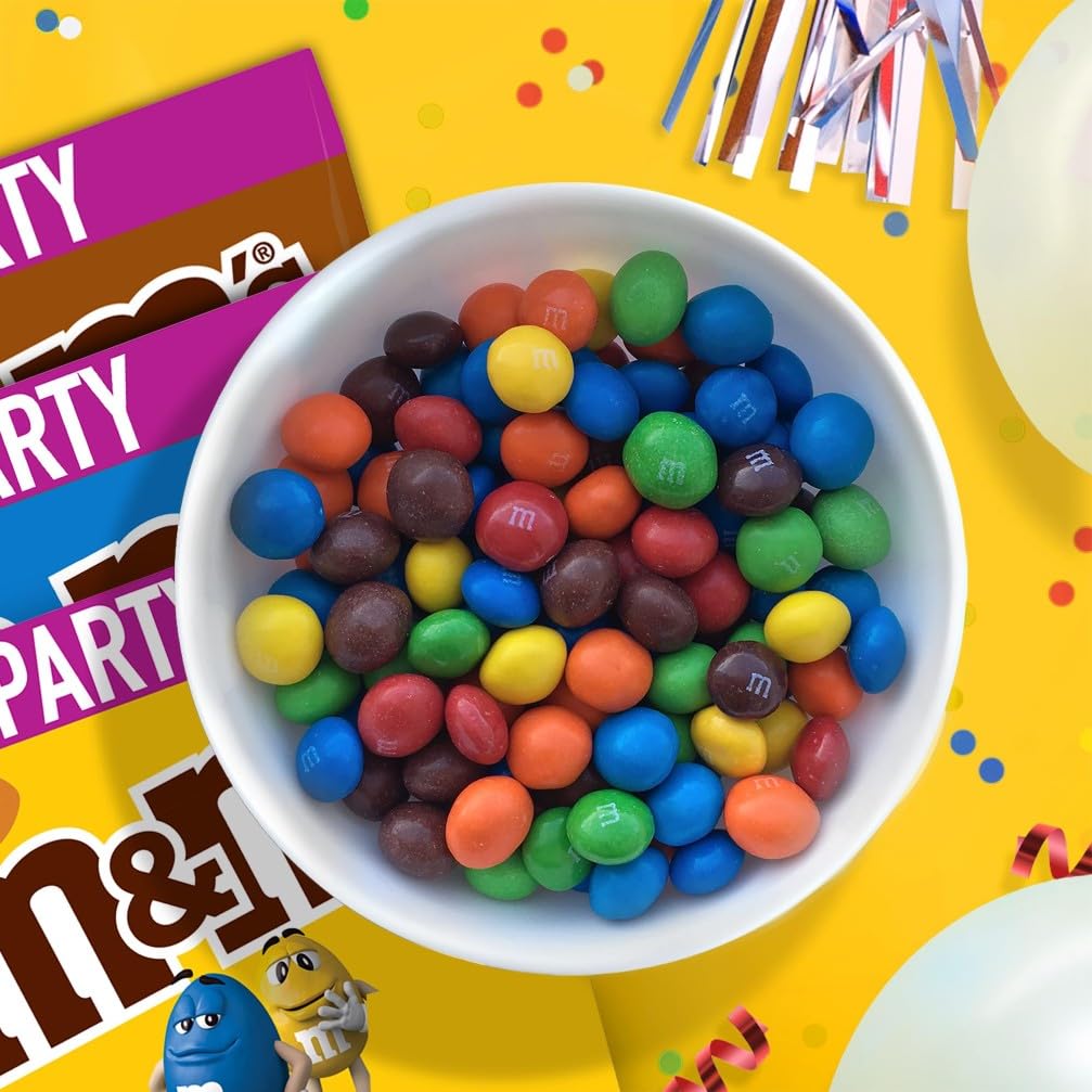 M&M’s Chocolate Großpackung Schokolade, Knackige Schokolinsen mit bunter Zuckerhülle als Süßigkeiten, Party-Mix, 1 x 800 g 3