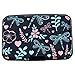 Kaabao Credit Card Holder, Metal Card Wallet RFID Blocking Mini Slim Aluminum Business Hard Card Case for Women Men (Dragonfly and flower nature pattern)