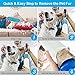 Pet Hair Remover, Pet Hair & Lint Remover, FlatLED Fur Remover Fur Cleaning Tool Travel Size with Self Cleaning Base Double-Sided Brush For Furniture, Clothes, Couch, Carpet, Car Seat and Deshedding
