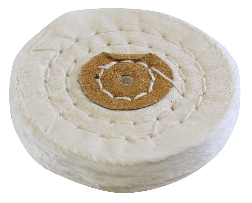 DYNAMIC (2 Pack) 3" (7.6 cm) White Cotton Buff