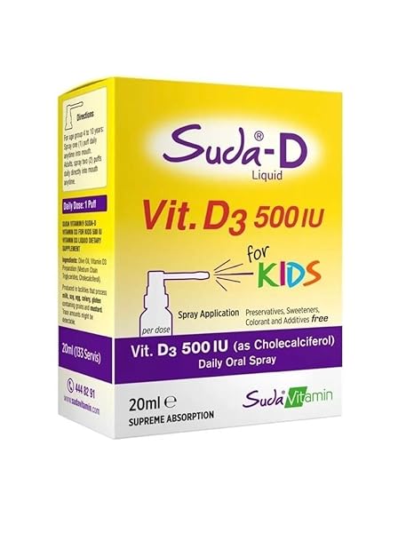 SUDA-D KIDS VITAMIN D3 DAILY ORAL SPRAY, 500...
