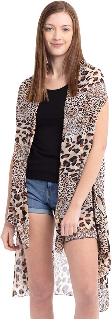 cheetah swim cover up