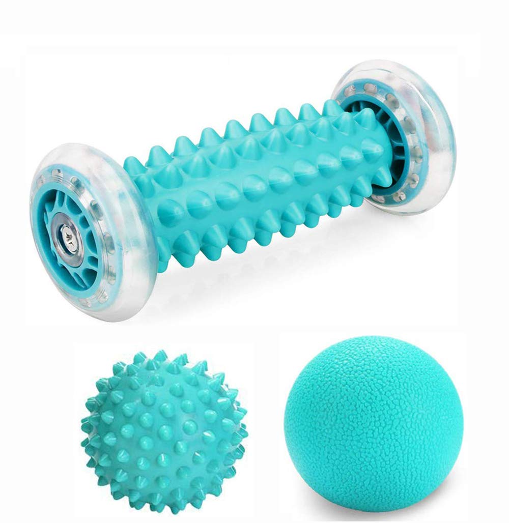Emwel Massage Ball - Foot Massage Roller and Massage Balls for Plantar Fasciitis Hedgehog Ball & Balls Set Stress Reduction and Relaxation