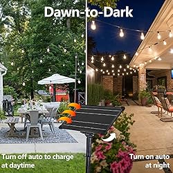 Stright 48FT Solar Powered String Light with Remote