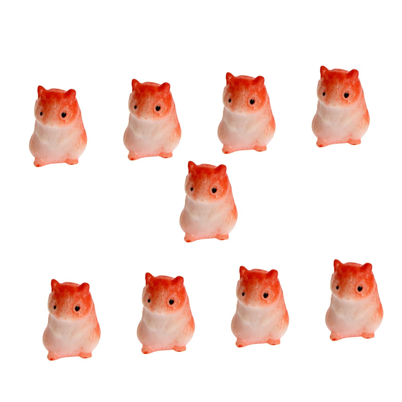OFFSCH 10Pcs Micro Landscape Ornaments Resin Animal Garden Decor for Bonsai and Miniature Landscapes Small Outdoor Animal Figures for Home and Garden Decoration