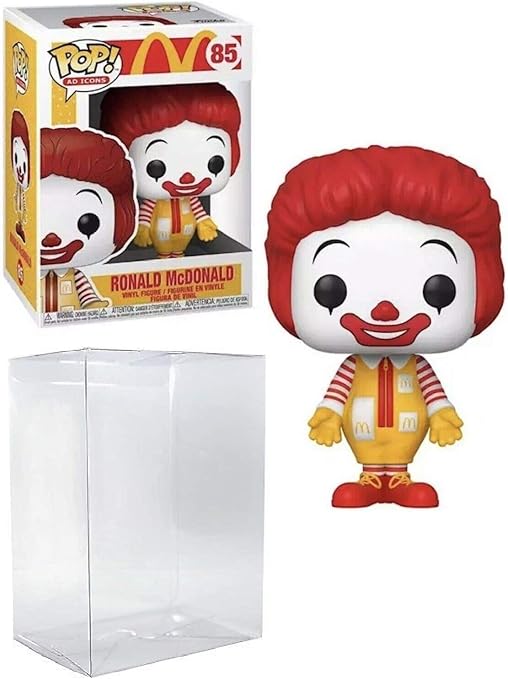 Amazon ロナルド マクドナルド 85 ポップ広告アイコン マクドナルド ビニールフィギュア エコテックポップボックスプロテクターケース付属 フィギュア ドール 通販