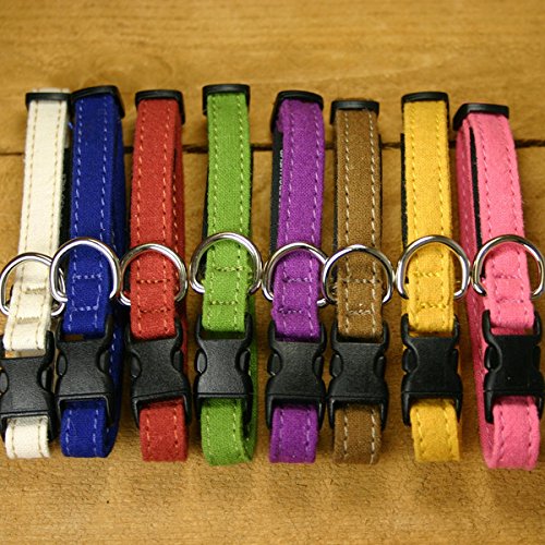 Avocado Hemp Toy Dog Collar 3/8"