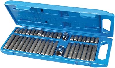 Silverline 881641 40pc Hex T20-T55 & Spline Bit Set Chrome Vanadium Steel
