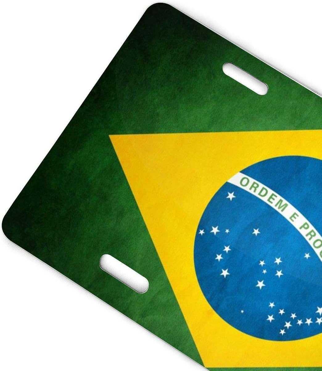 Amazon Co Jp ナンバー ナンバープレート ブラジル国旗 ナンバープレートベース 普通車 軽自動車適用 雑貨 6x 12 Inch 服 ファッション小物
