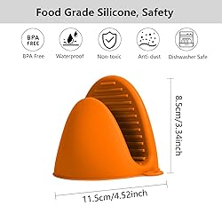 Oven Mitts Silicone Pot Holders Set Heat Resistant