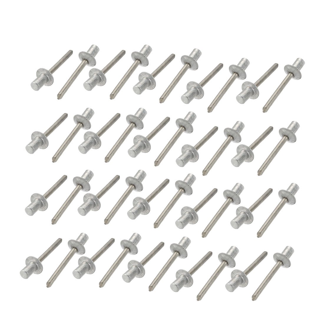 Sourcingmap 6.4mmx10mm Aluminum Round Dome Head Closed End Blind Rivets Fastener 40pcs