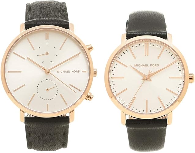 Amazon マイケルコース 腕時計 ペアウォッチ レディース メンズ Michael Kors Mk3859 ブラック ローズゴールド ホワイト 並行輸入品 ジュエリー 通販