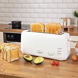Quest 4 Slice Toaster White Extra Wide Long Slots 6 Settings view 9