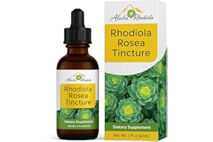 ALASKA RHODIOLA Alaskan Rhodiola Rosea Tincture – Natural Stress Support Rhodiola Supplement, Adaptogen for Energy & Mental Clarity, Liquid Extract for Anxiety & Focus – 2 oz