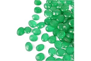 GEMHUB Brazilian Loose Green Emerald 100 Ct - 12 Pcs Oval Cut Green Emerald Gemstones Lot Festival Sale