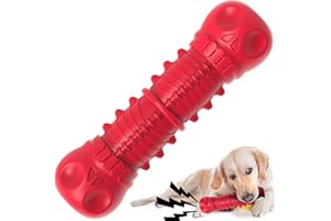 ZIKATON Dog Squeaky Toys for Aggressive Chewers, Durable Chew Toys for Large Medium Breed Dog, Dog Toys, Tough Durable Dogs Toys with Natural Rubber