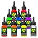 Millennium Mom's Nuclear UV Blacklight Tattoo Ink - 9 Color Set - 1 oz