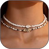 choice of all Seashell Necklace for Women Layered Starfish Shell Charm Necklace Fashion Accessories Summer Outfits Vacation Jewelry for Women