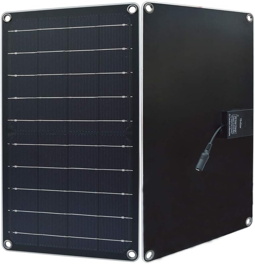 TP-solar 10 Watt 12 Volt Solar Panel Car Battery Charger 10W 12V Portable Solar Trickle Battery Maintainer with Cigarette Lighter Plug & Alligator Clip for Car Boat Motorcycle Tractor: Garden & Outdoor